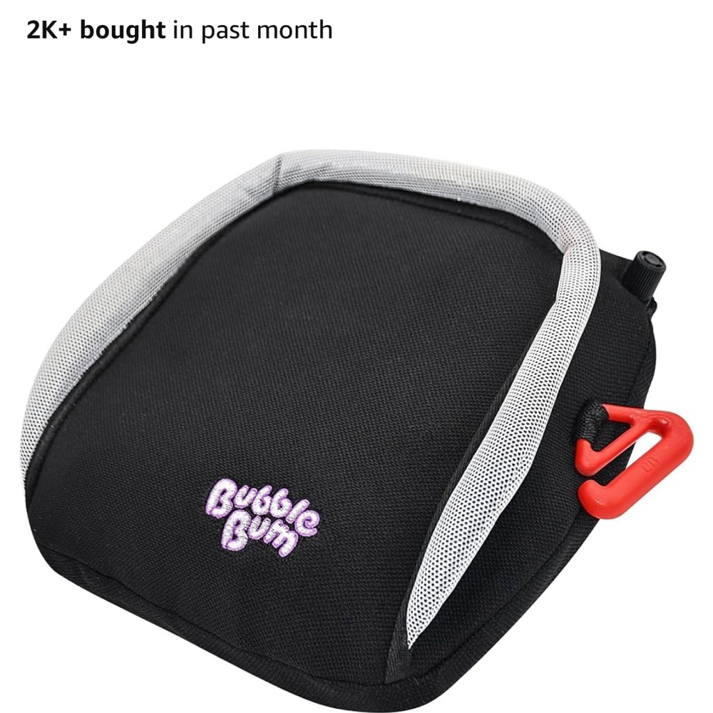 BubbleBum Black Booster Seat
